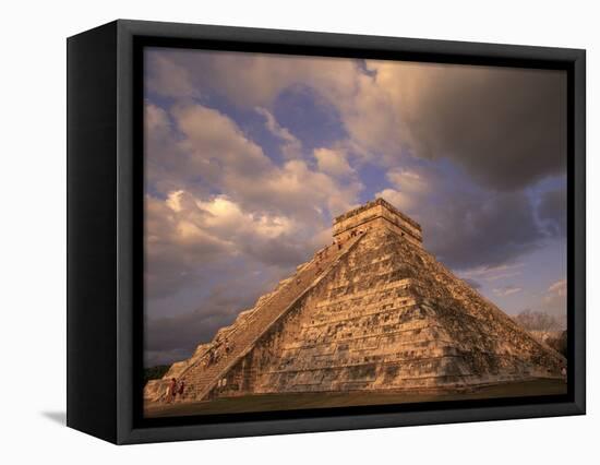 Ancient Mayan Ruins, Chichen Itza, Mexico-Walter Bibikow-Framed Stretched Canvas