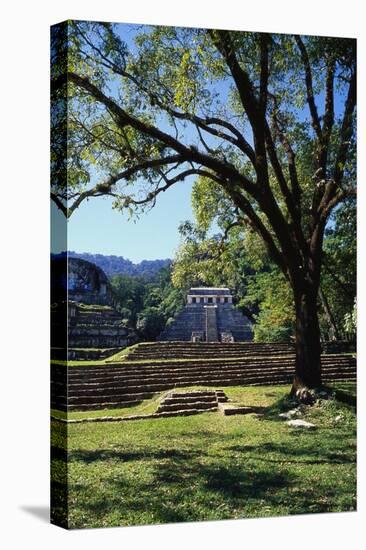 Ancient Mayan Temple, Palenque, Chiapas, Mexico-Rob Cousins-Stretched Canvas