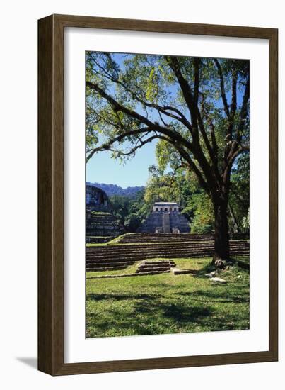 Ancient Mayan Temple, Palenque, Chiapas, Mexico-Rob Cousins-Framed Photographic Print