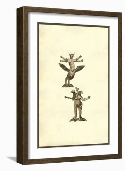 Ancient Monster Men-Ulisse Aldrovandi-Framed Art Print