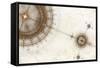 Ancient Nautical Chart, Grunge-Artida-Framed Stretched Canvas