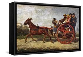 Ancient Neapolitan Horse Trap-Filippo Palizzi-Framed Stretched Canvas
