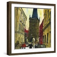 Ancient Network, Prague-Susan Brown-Framed Giclee Print