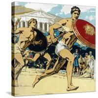 Ancient Olympic Games: the Relay Race, 1922-null-Stretched Canvas