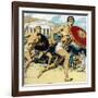 Ancient Olympic Games: the Relay Race, 1922-null-Framed Giclee Print