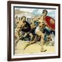 Ancient Olympic Games: the Relay Race, 1922-null-Framed Giclee Print