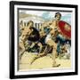 Ancient Olympic Games: the Relay Race, 1922-null-Framed Giclee Print