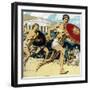 Ancient Olympic Games: the Relay Race, 1922-null-Framed Giclee Print
