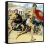 Ancient Olympic Games: the Relay Race, 1922-null-Framed Stretched Canvas