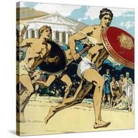 Ancient Olympic Games: the Relay Race, 1922-null-Stretched Canvas