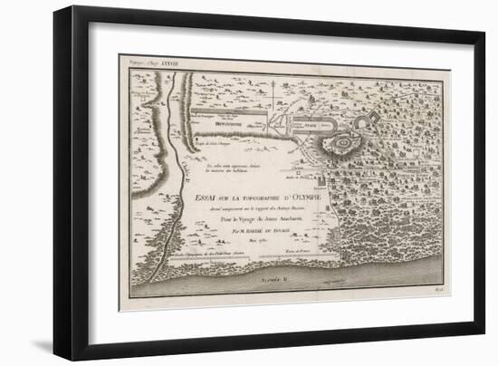 Ancient Olympic Stadium-Barbie Du Bocage-Framed Art Print