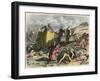 Ancient Orient, Persian war carriage during a battle,-Heinrich Leutemann-Framed Giclee Print