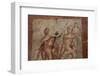 Ancient Painted Roman Fresco in Herculaneum, UNESCO World Heritage Site, Campania, Italy, Europe-Martin Child-Framed Photographic Print