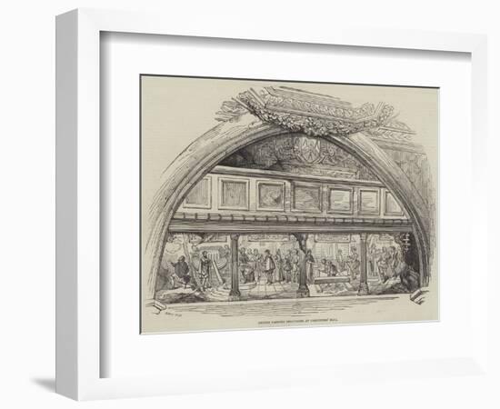 Ancient Painting Discovered at Carpenters' Hall-null-Framed Giclee Print