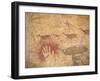 Ancient Paintings in Cave of the Hands, Santa Cruz Province, Patagonia, Argentina-Lin Alder-Framed Photographic Print