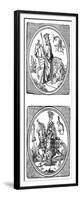 Ancient Playing Cards: King and Queen-null-Framed Giclee Print