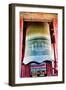 Ancient Red Large Bronze Bell Tower, Beijing, China-William Perry-Framed Photographic Print