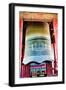 Ancient Red Large Bronze Bell Tower, Beijing, China-William Perry-Framed Photographic Print