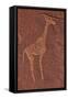 Ancient Rock Etchings, Twyfelfontein, Damaraland, Namibia-David Wall-Framed Stretched Canvas