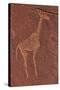 Ancient Rock Etchings, Twyfelfontein, Damaraland, Namibia-David Wall-Stretched Canvas