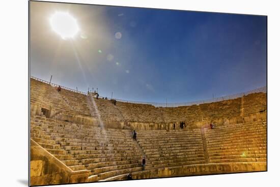 Ancient Roman Amphitheater, Jerash, Jordan.-William Perry-Mounted Photographic Print