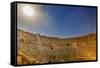 Ancient Roman Amphitheater, Jerash, Jordan.-William Perry-Framed Stretched Canvas
