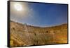 Ancient Roman Amphitheater, Jerash, Jordan.-William Perry-Framed Stretched Canvas