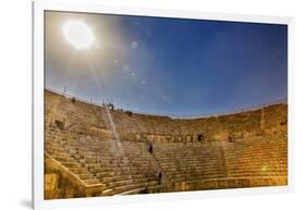 Ancient Roman Amphitheater, Jerash, Jordan.-William Perry-Framed Photographic Print