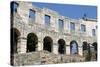 Ancient Roman Amphitheater Pula-accept-Stretched Canvas