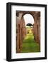 Ancient Roman Arch Walls Street Ostia Antica Ruins-William Perry-Framed Photographic Print