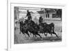 Ancient Roman Charioteer Driving Four Horses-null-Framed Premium Giclee Print