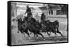 Ancient Roman Charioteer Driving Four Horses-null-Framed Stretched Canvas