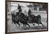 Ancient Roman Charioteer Driving Four Horses-null-Framed Art Print