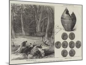 Ancient Roman Coins Found in Cobham Park, Near Gravesend-null-Mounted Giclee Print