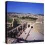 Ancient Roman Oval Forum, Jerash, Decapolis, Jordan-Christopher Rennie-Stretched Canvas