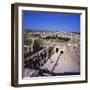 Ancient Roman Oval Forum, Jerash, Decapolis, Jordan-Christopher Rennie-Framed Photographic Print