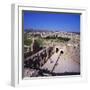 Ancient Roman Oval Forum, Jerash, Decapolis, Jordan-Christopher Rennie-Framed Photographic Print