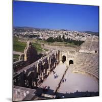 Ancient Roman Oval Forum, Jerash, Decapolis, Jordan-Christopher Rennie-Mounted Photographic Print