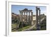 Ancient Roman Road Traverses the Columns and Ruins in the Forum of Ancient Rome, Rome, Lazio, Italy-James Emmerson-Framed Photographic Print