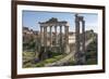 Ancient Roman Road Traverses the Columns and Ruins in the Forum of Ancient Rome, Rome, Lazio, Italy-James Emmerson-Framed Photographic Print