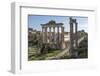 Ancient Roman Road Traverses the Columns and Ruins in the Forum of Ancient Rome, Rome, Lazio, Italy-James Emmerson-Framed Photographic Print