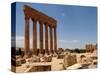 Ancient Roman Ruins of Baalbek, North-East of Beirut, in the Bekaa Valley, Lebanon, July 3, 2006-Mahmoud Tawil-Stretched Canvas