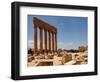 Ancient Roman Ruins of Baalbek, North-East of Beirut, in the Bekaa Valley, Lebanon, July 3, 2006-Mahmoud Tawil-Framed Photographic Print