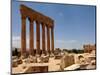 Ancient Roman Ruins of Baalbek, North-East of Beirut, in the Bekaa Valley, Lebanon, July 3, 2006-Mahmoud Tawil-Mounted Photographic Print