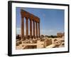 Ancient Roman Ruins of Baalbek, North-East of Beirut, in the Bekaa Valley, Lebanon, July 3, 2006-Mahmoud Tawil-Framed Photographic Print