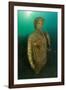 Ancient Roman statue of Antonia minor, Naples, Italy-Franco Banfi-Framed Photographic Print