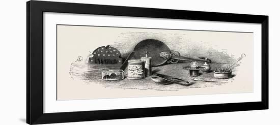 Ancient Roman Toilet Articles from Pompeii, 1882-null-Framed Giclee Print