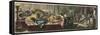 Ancient Rome: A banquet with a performance by gladiators,-Heinrich Leutemann-Framed Stretched Canvas