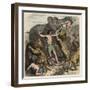 Ancient Rome: Criminals being attacked by wild animals,-Heinrich Leutemann-Framed Giclee Print