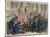 Ancient Rome: Egyptian legation with presents before the Senate,-Heinrich Leutemann-Mounted Giclee Print